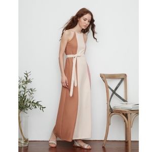 Bijou Belted Maxi Dress (XS) Swan by VGY